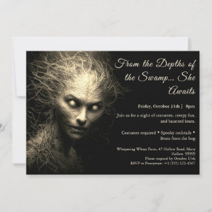 Swamp Hag Halloween Convite de festas