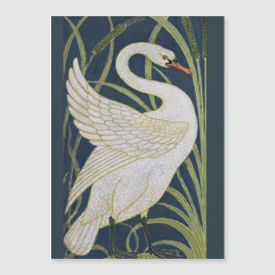 Swan Art Nouveau Dois Swans