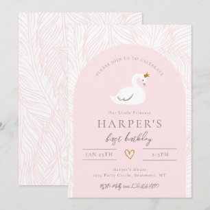 Swan Birthday Convite Convites para o Cisne