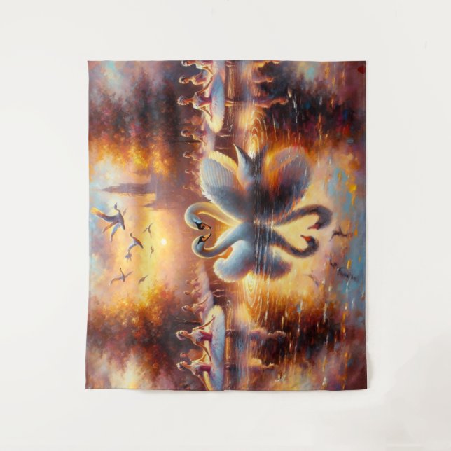 Swan Dance Tapeçaria (Frente)