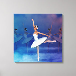 Swan Lake Inspirou Canvas Clássica de Cena de Balé