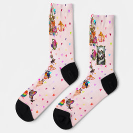 Swan Lovers Crew Socks