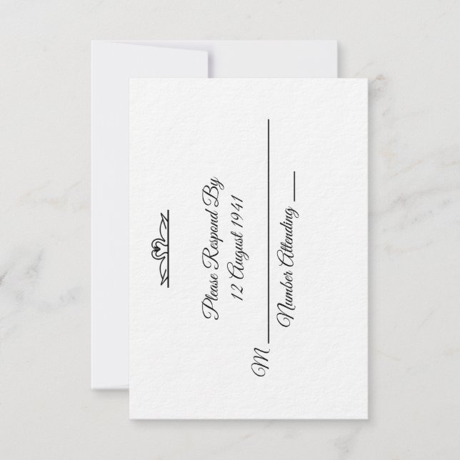 Swan Wedding Suite R.S.V.P ~ Comandante (Frente)