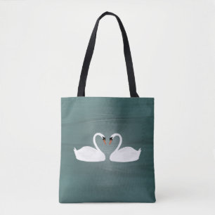 Swans Allover Tote Bag