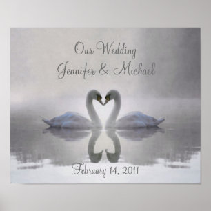 Swans in Love ~ Poster / Noiva & Groom
