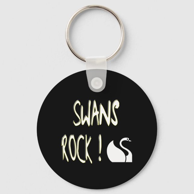Swans Rock! Chaveiro (Frente)