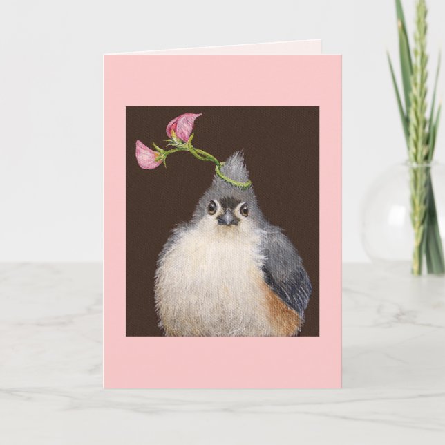 Swee' Pea, o cartão do titmouse (Frente)