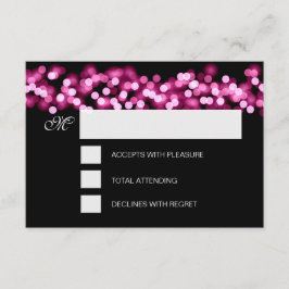 Sweet 16 Birthday RSVP Hollywood Glam Pink