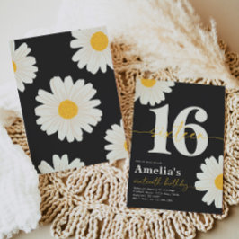 Sweet 16 Daisy Birthday Convite