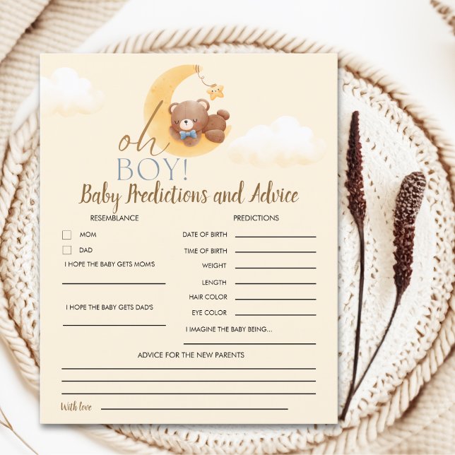 Sweet Baby Boy Teddy Bear Baby shower boy (Criador carregado)