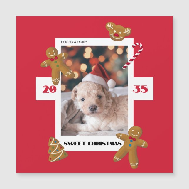 Sweet Christmas custom photo cute pet (Frente)