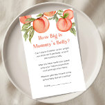 Sweet Little Peach Baby Shower How Big Is Game<br><div class="desc">Add an extra dose of fun to your baby shower with our delightful Girl Baby Shower Game Cards! Perfect for creating memorable moments,  these cards are designed to entertain and engage your guests. Share the joy of welcoming your little one with friends and family! 
BS796</div>