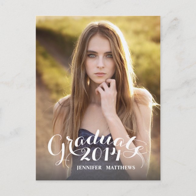 Sweet Script | Convite de festa de formatura (Frente)