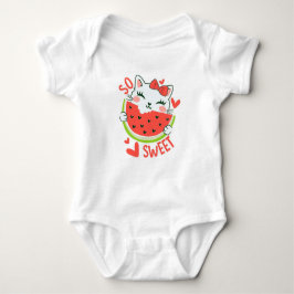 Sweetest Summer Fruit Cartoon Baby T-Shirt