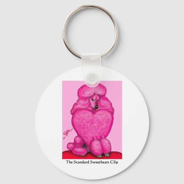 Sweetheart Poodle Chaveiro (Frente)