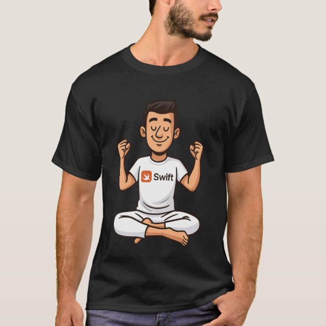 Swift Logo Meditation T-Shirt – Programmer  (Frente)