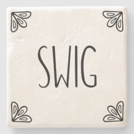 SWIG - Porta copos de pedra