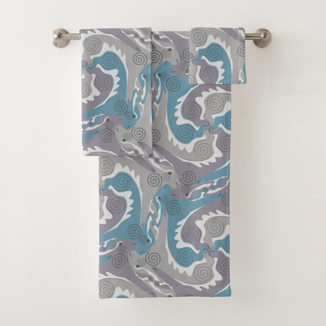 Swirald Bathroom Conjunto Azul (Insitu)