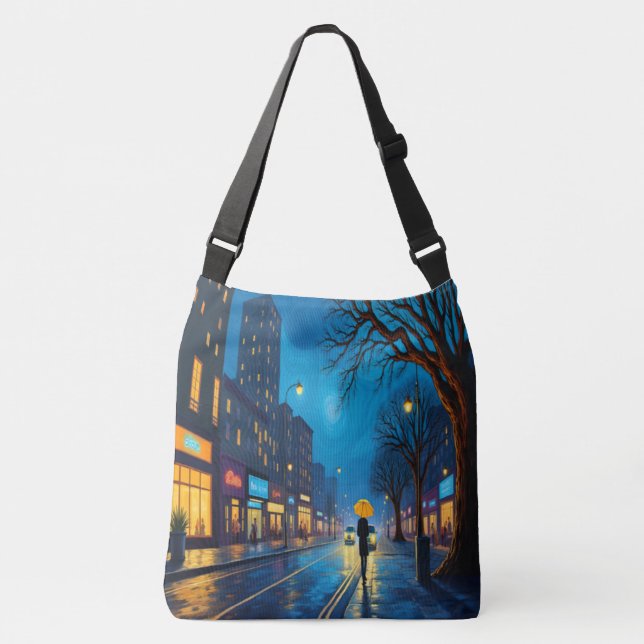 Swirling City Night Tote Bag (Frente)