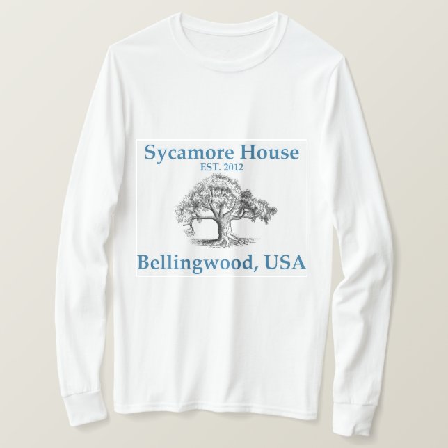 Sycamore House Long Sleeve T-shirt (Frente do Design)