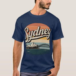 Sydney Australian Retro Sunset Graphic T-Shirt