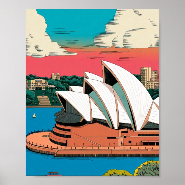 Sydney Opera House Poster (Frente)