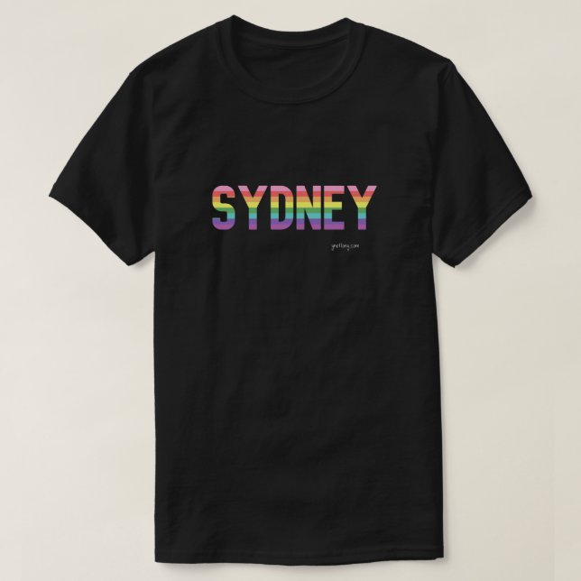 Sydney Pride T-shirt | Bandeira Gay (Frente do Design)