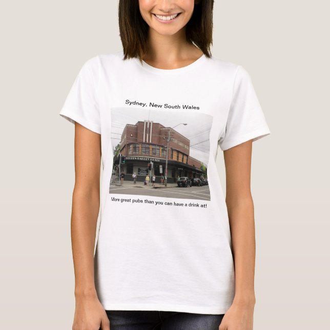 Sydney Pubs: T-Shirt do Hotel Barley de Ouro (Frente)