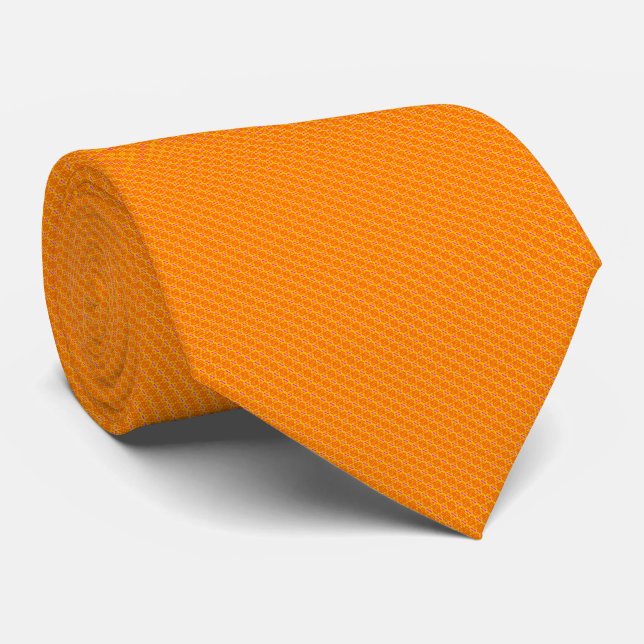 SYLAS – Gravata Moderna Laranja Brilhante (Rolled)