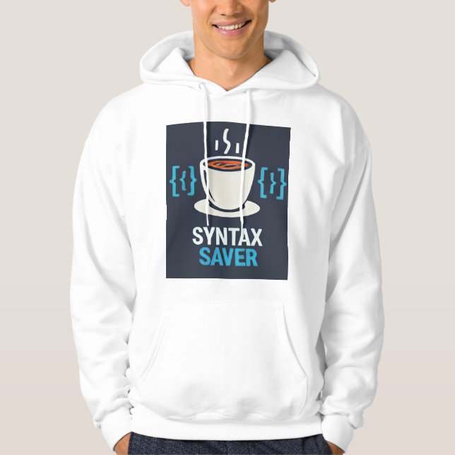 Syntax Saver Coffee & Code - Premium Pullover Hood (Frente)