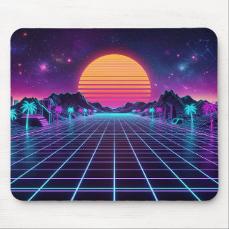 Synthwave Mouse Pad