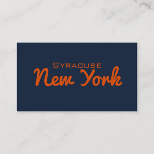 Syracuse, Cartão de visita de Nova York