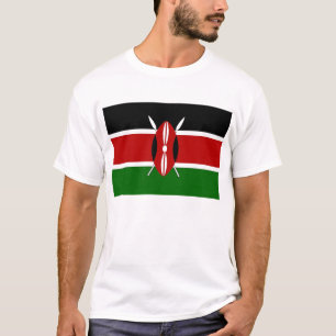 T Camisa com Bandeira do Quénia