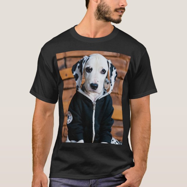 t camisa com cão (Frente)