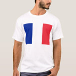 T Camisa com pavilhão da França<br><div class="desc">Faça uma declaração de orgulho e estilo francês com esta camiseta ousada masculina com a bandeira da França! Criada com atenção meticulosa aos detalhes, esta camiseta é mais do que roupa; é uma celebração da cultura e da herança francesas. O icônico design mostra orgulhosamente o ousado padrão tricolor da bandeira...</div>