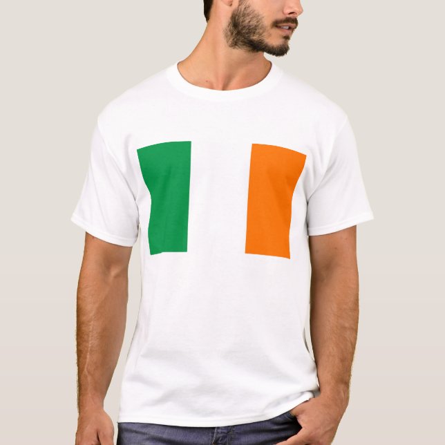 T Camisa com pavilhão da Irlanda (Frente)