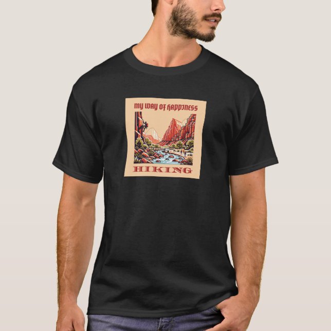 T- camisa ESPERANDO MEU MODO DE FELICIDADE (Frente)