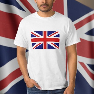 T Camisas com bandeira do Reino Unido