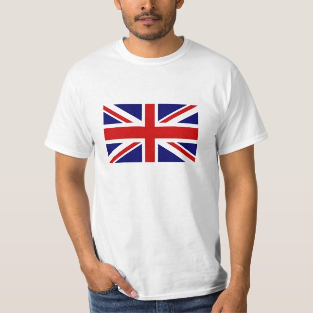 T Camisas com bandeira do Reino Unido (Frente)