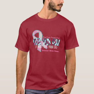 T da consciência do cancro da mama das camisetas