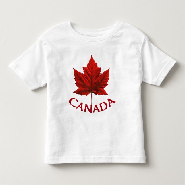 T de Canadá do bebê do t-shirt da criança da (Frente)