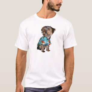T de Yorkie da camisa havaiana