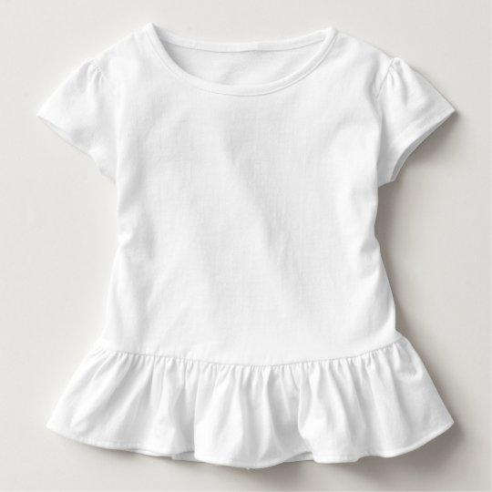 Camiseta Infantil com Babado, Branco