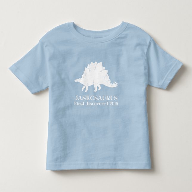 T do t-shirt da criança do dinossauro, (Frente)