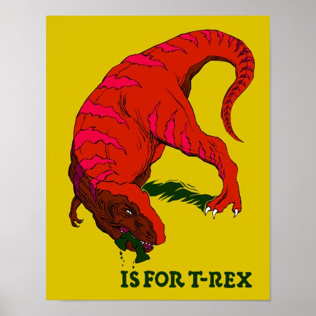 T é para Poster T-Rex (Frente)