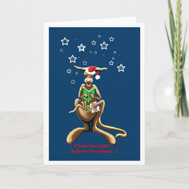 T foi na noite antes do cartão australiano de Nata (Frente)