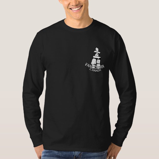 T longo de Canadá do t-shirt da Capa da lembrança (Frente)