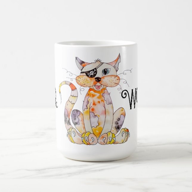 T.N.R. Trabalha com caneca de gato de ourivesaria (Centro)