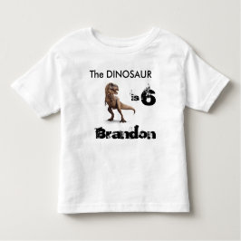 T-Rex - Camisa de aniversário personalizada