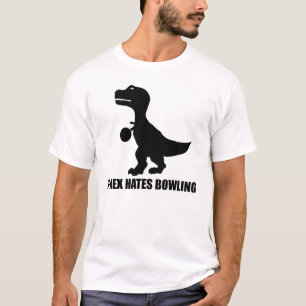 T-Rex deia o t-shirt de rolamento